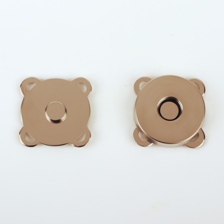 Magnetic, sewing buttons, d = 18 mm, 10 pcs, gold color-1