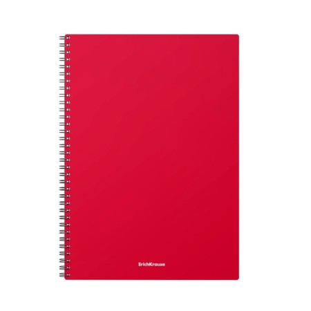 A4 notebook, 60 sheets in a cage on the crest Erichkrause "Classic", a plastic cover, an offset unit, whiteness 100%, mix-2