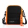 Youth bag with lightning, 1 outer pocket, black/orange color