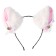 Carnival rim "anime ears", white color