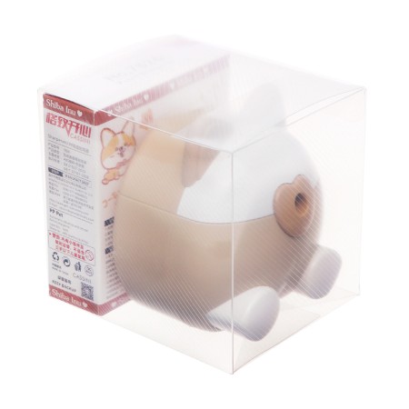 Mechanical sharpener with container, beige/white ears-8
