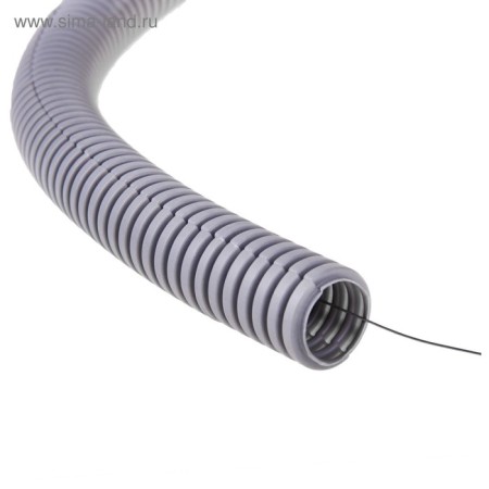 Corrugated pipe Luazon Lighting, D = 20 mm, 100 m, PVC, with probe, light