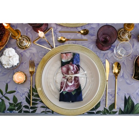 Set of table "Ethel" "Flower Study", a tablecloth 110 × 150 cm, napkins 40 × 40 cm, 4 pcs., 100 % cotton-9