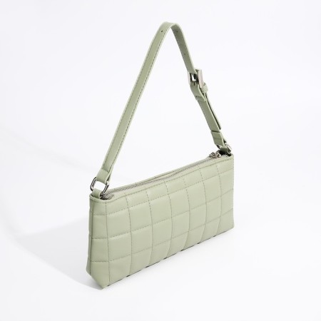 Baget bag with zipper, olive color-1