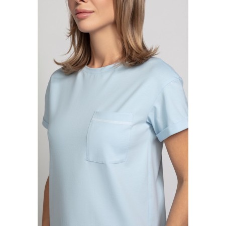Female T -shirt, size 46, blue color-2