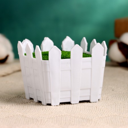 Floristic Kashpo "Edmund" White, 8x8x6.5cm-1
