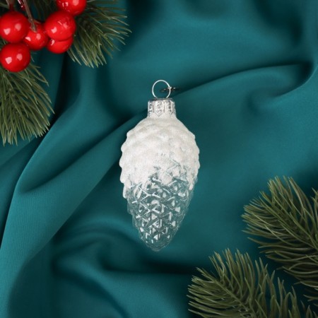 Christmas tree decoration "Bump in the snow" mix, in gift packaging, H-8cm-2