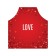 Apron of a kitchen with a photo print "Love", adjustable, size OS