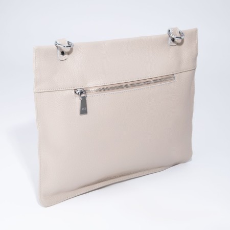 Bag Women's Cross-Bodi with a zipper, beige color-1