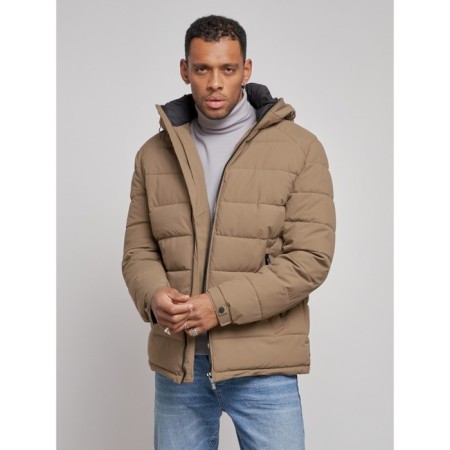 Sports male winter, size 52, brown color-7