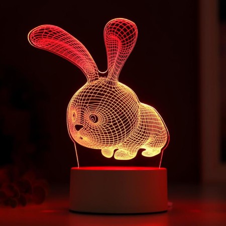 Lumber "Rabbit" Led RGB from the network 9.5x14x19 cm Risalux-2