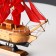 Souvenir small "Dacia" souvenir ship, light wood, red sails, 5 × 23 × 22 cm