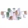 Ceiling EVOLUCE lamp. Sle300602-17. Essenza. 17x40 watts, E14, 107x107x46 cm, chromium color