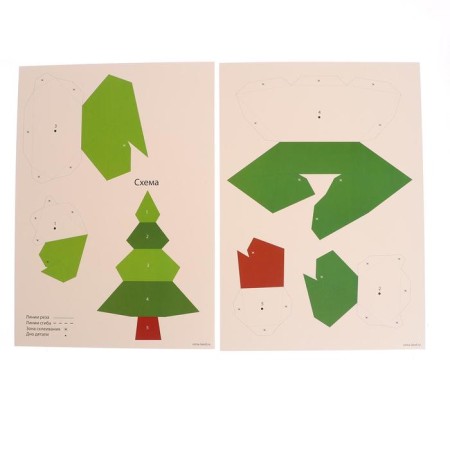 Application with polygonal figures "Christmas tree"-3