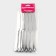 Stainless steel knives are the “drop” shade, length 23 cm, 6 pcs, silver color