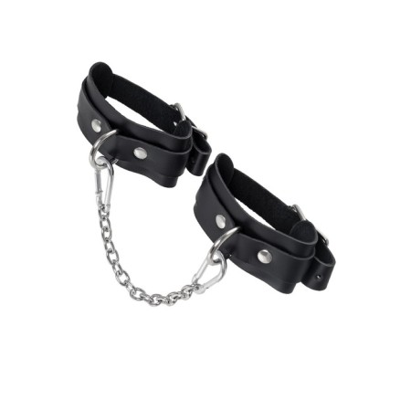 The fetters of mini Pecado BDSM, with rounded corners, genuine leather, black-3