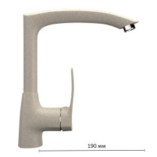 Kitchen mixer Ulgran U005-328, beige color
