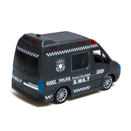 The radio -controlled "special forces" works on batteries, light and sound, black color-2