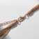 The necklace "stereo" is three beads, 6 threads, color gold, 40 cm
