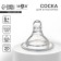 Silicone nipple on a bottle, wide throat, anti -brim valve, + 6 months, fast flow, (packing 20pcs)
