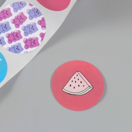 Sticker Paper "Mimic" d = 2.5 cm 252 pcs in the roll-6