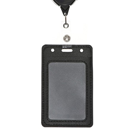 Baig-carman Vertical leatherette, external 109x67mm, internal 85x54mm, roulette 65cm, black.