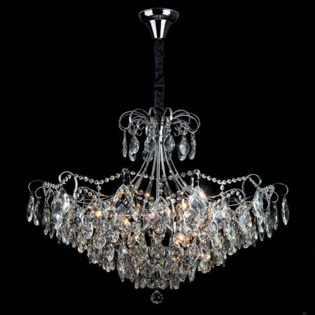 Suspended chandelier with crystal Crystal, 60W, E14, 90x90 cm-2