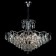 Suspended chandelier with crystal Crystal, 60W, E14, 90x90 cm