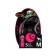 Roulette Flexi Neon New M (up to 25 kg) tape 5 m, pink