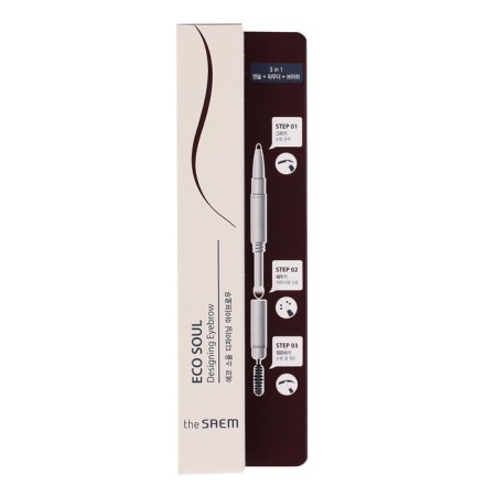 Eyebrow pencil Eco Soul Designing Eyebrow 02 Dark Brown-1
