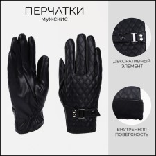 Gloves male, dimensionless, with insulation, black color