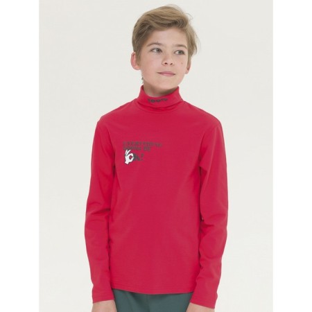 Turtleneck for a boy Pelican, height 122 cm, red color