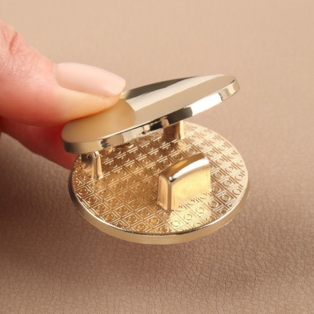 Bag staple, d = 4 cm, gold color-3