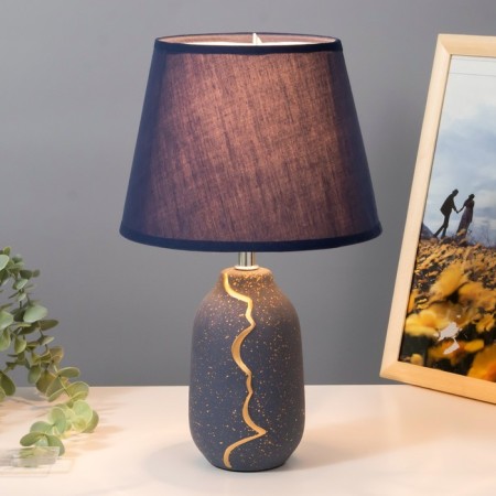 Board lamp "Jasmine" E14 40W blue-gold 20x20x33 cm Risalux-1