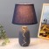 Board lamp "Jasmine" E14 40W blue-gold 20x20x33 cm Risalux