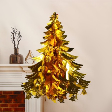 Foil ball "Christmas tree" 59x23 cm, mix