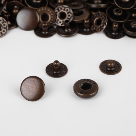 Installation button, alpha (S-shaped), d = 10 mm, antique color-1