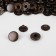 Installation button, alpha (S-shaped), d = 10 mm, antique color