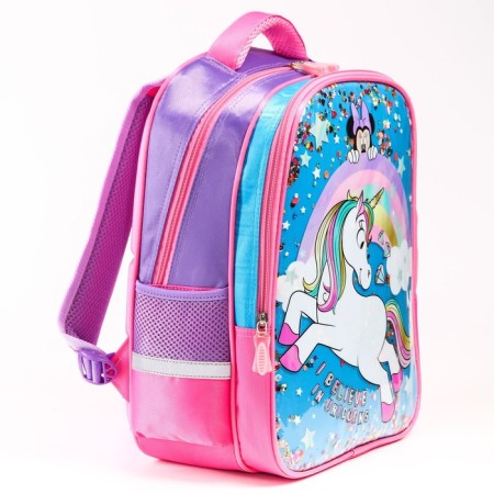 School backpack, 39 cm x 30 cm x 14 cm "mouse", Minnie and unicorn-9