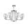 Crystal Lux, Nicolas 3400/308, E14, 8x60 W, 51.3x86x86 cm, Nickel color