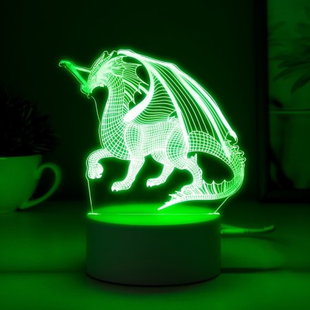 Speaker Lamp "Dragon" LED 7 USB/from white batteries 13x9.5x15.5cm Risalux-4