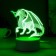 Speaker Lamp "Dragon" LED 7 USB/from white batteries 13x9.5x15.5cm Risalux