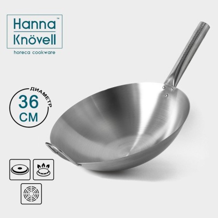 Hanna Knövell Chief stainless steel pan, 6 l, d = 36 cm, with a handle