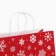 Gift package "Snowflakes", white craft, 32 x 28 x 15 cm, New Year
