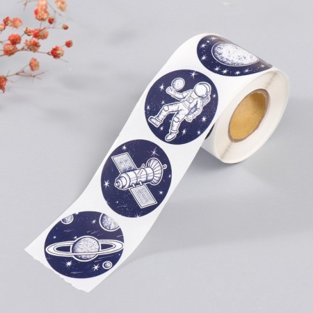 Stick Paper "Traveling into space" d = 3.8 cm 252 pcs in roll-1