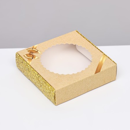 Box the team with the window, "Golden Balt", 11.5 x 11.5 x 3 cm-1