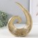 Souvenir Ceramics "Abstraction. Wave" Gold 21.5x6.5x29 cm