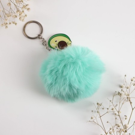 Fluffy keychain, children's “avocadic fluff”, 9 x 10 cm-4