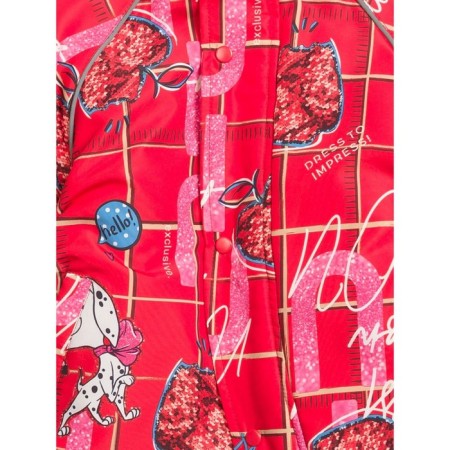 Combiason for girls, height 98 cm, red color-2
