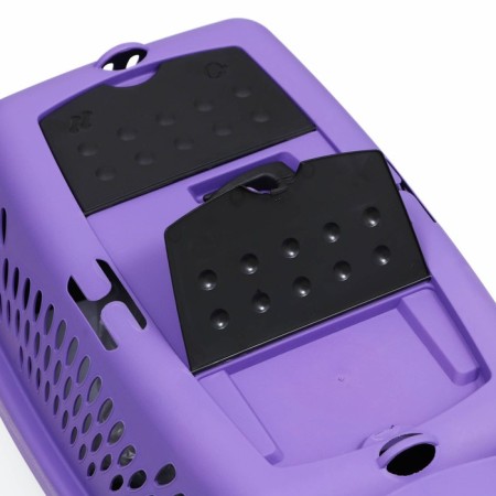 Carriage for animals with a metal door, 49 x 32 x 27, purple-8